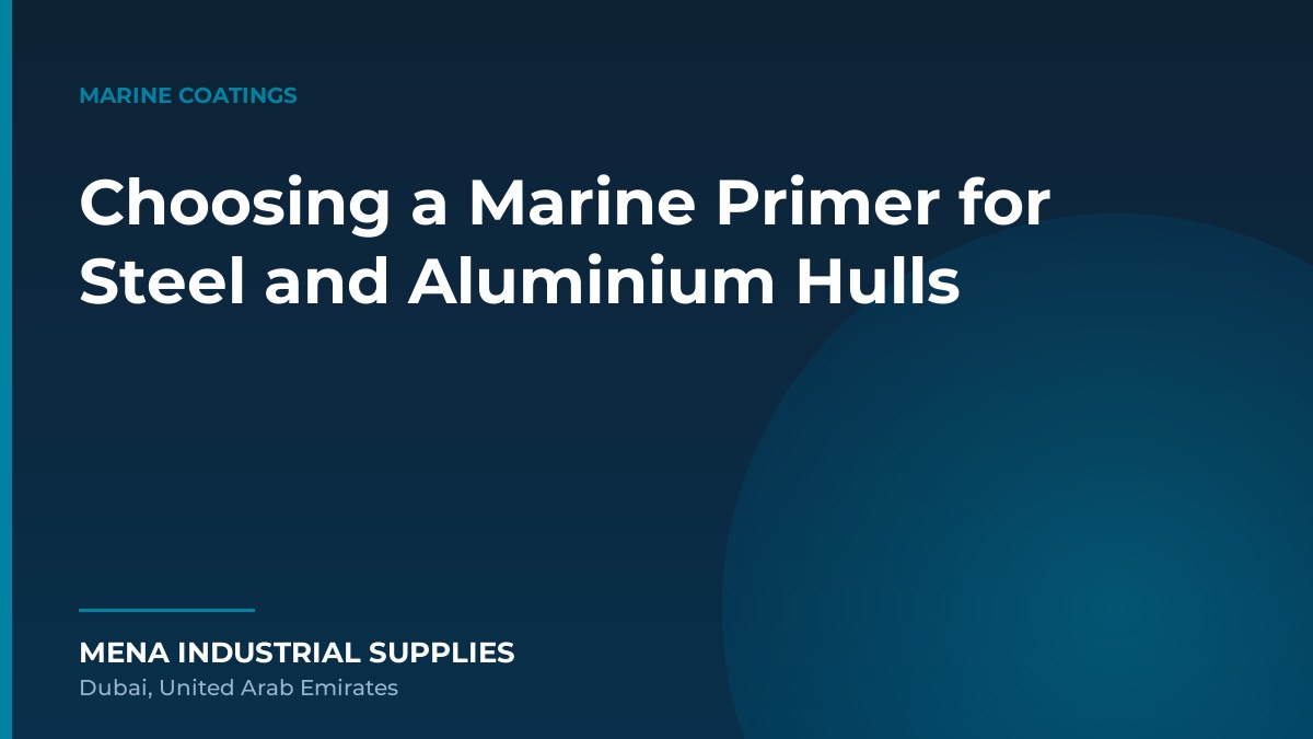 Choosing a Marine Primer for Steel and Aluminium Hulls