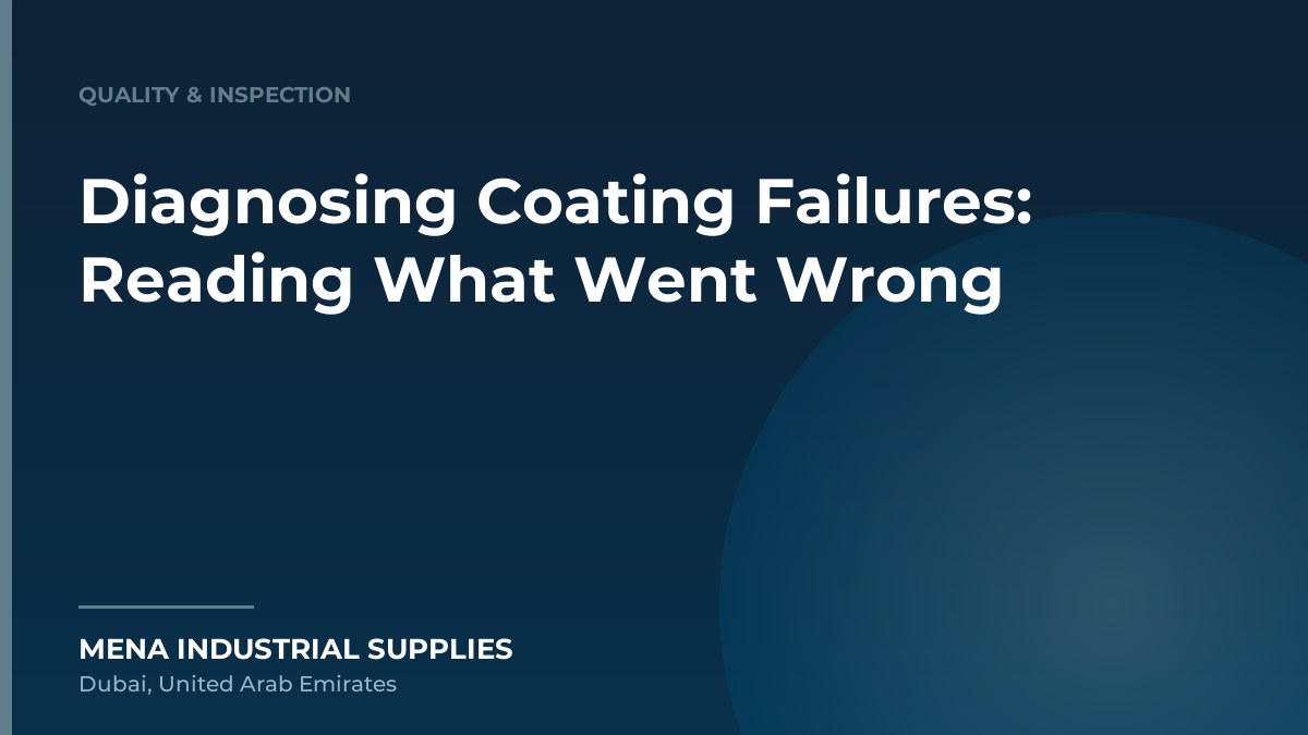 Diagnosing Coating Failures: Reading What Went Wrong