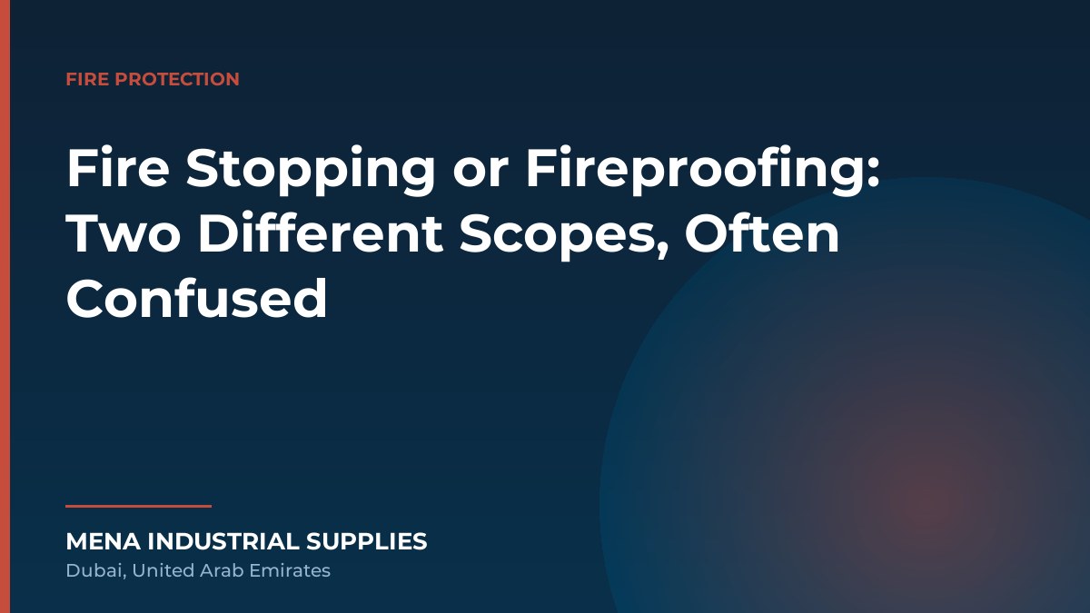Fire Stopping or Fireproofing: Two Different Scopes, Often Confused