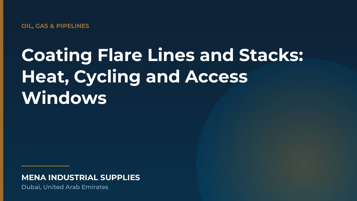 Coating Flare Lines and Stacks: Heat, Cycling and Access Windows
