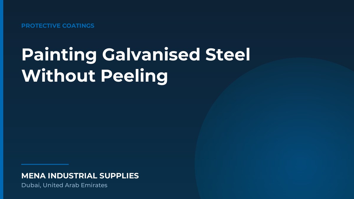 Painting Galvanised Steel Without Peeling