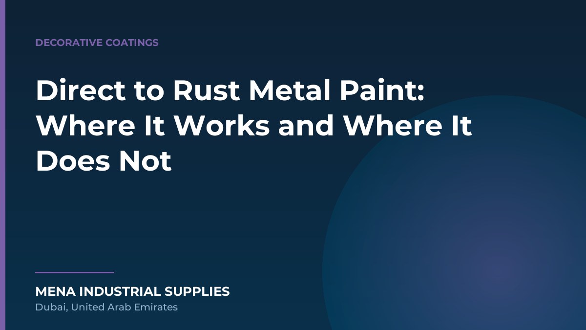 Direct to Rust Metal Paint: Where It Works and Where It Does Not