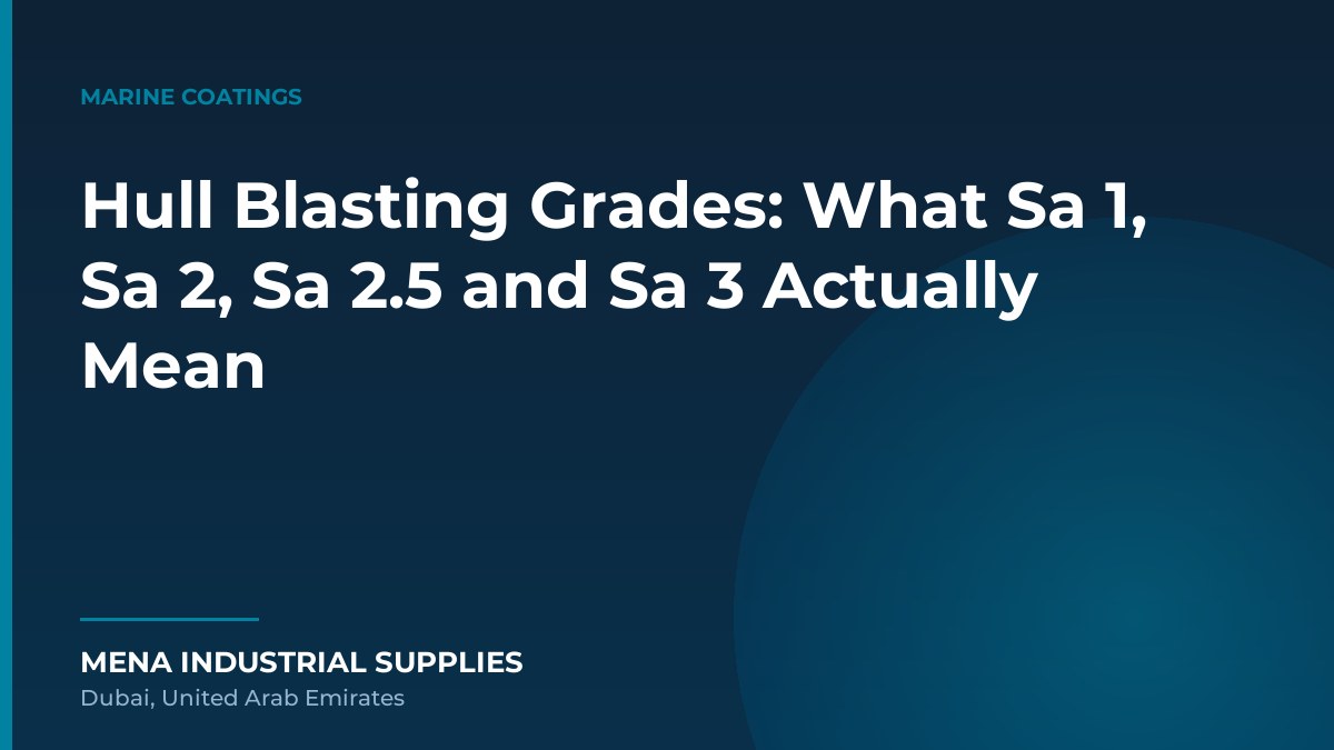 Hull Blasting Grades: What Sa 1, Sa 2, Sa 2.5 and Sa 3 Actually Mean