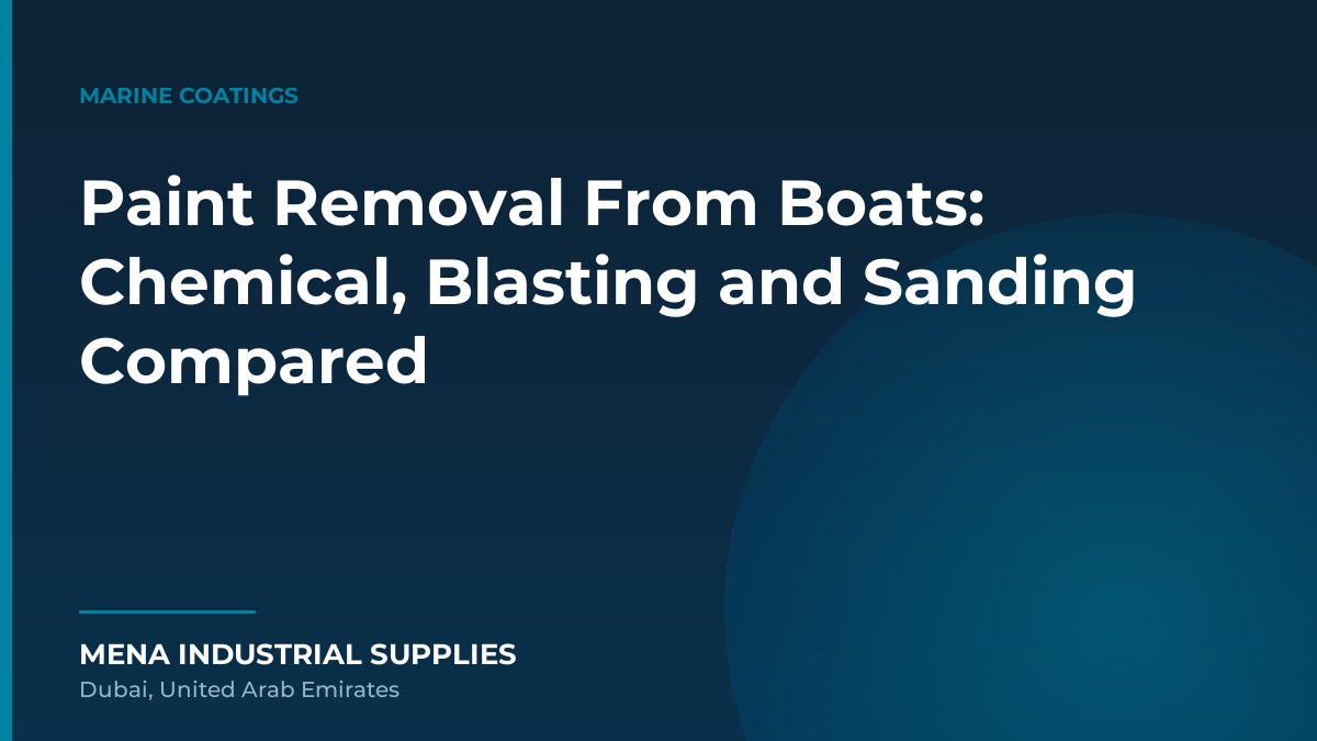 Paint Removal From Boats: Chemical, Blasting and Sanding Compared