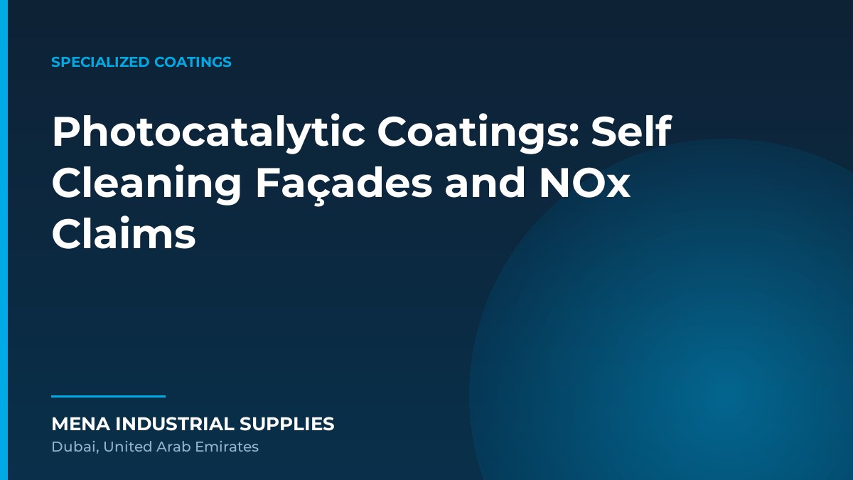 Photocatalytic Coatings: Self Cleaning Façades and NOx Claims