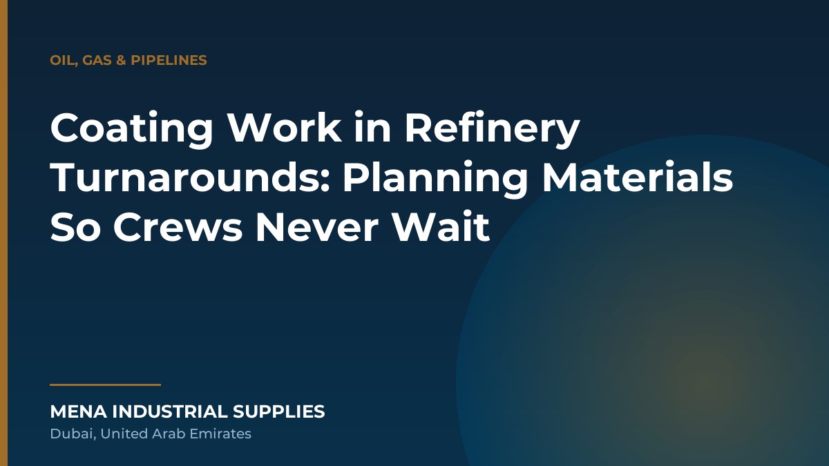 Coating Work in Refinery Turnarounds: Planning Materials So Crews Never Wait