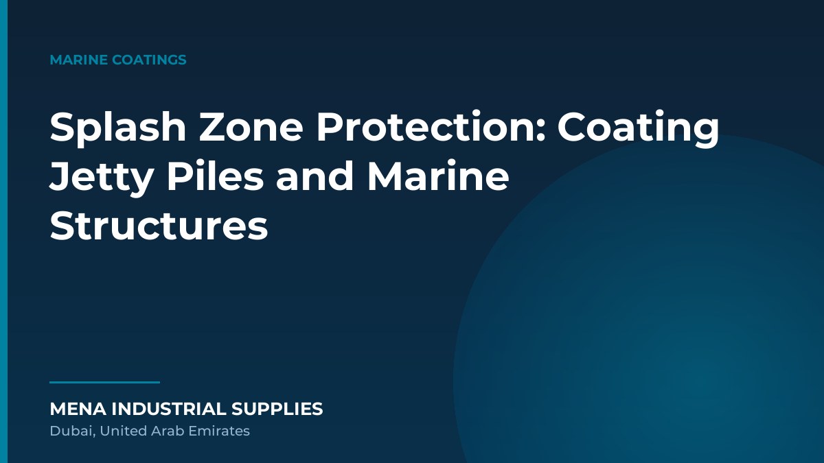 Splash Zone Protection: Coating Jetty Piles and Marine Structures