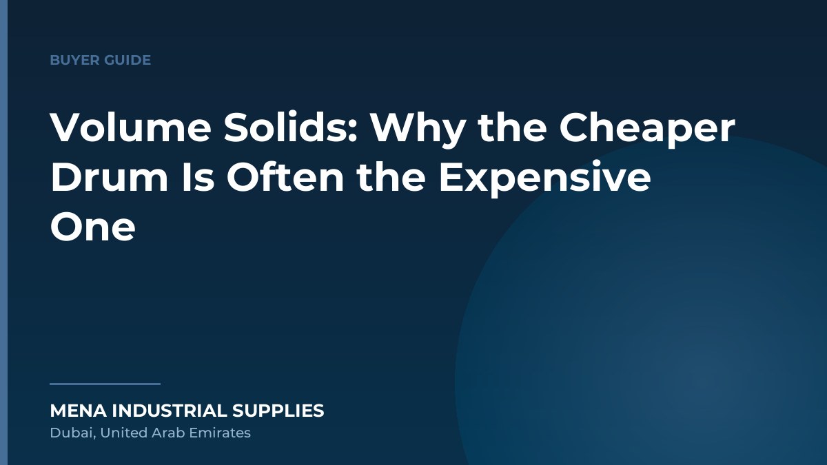 Volume Solids: Why the Cheaper Drum Is Often the Expensive One
