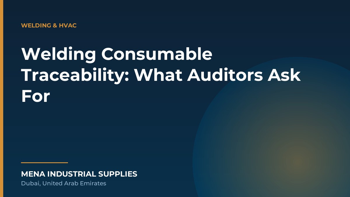 Welding Consumable Traceability: What Auditors Ask For