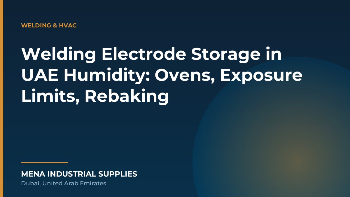 Welding Electrode Storage in UAE Humidity: Ovens, Exposure Limits, Rebaking