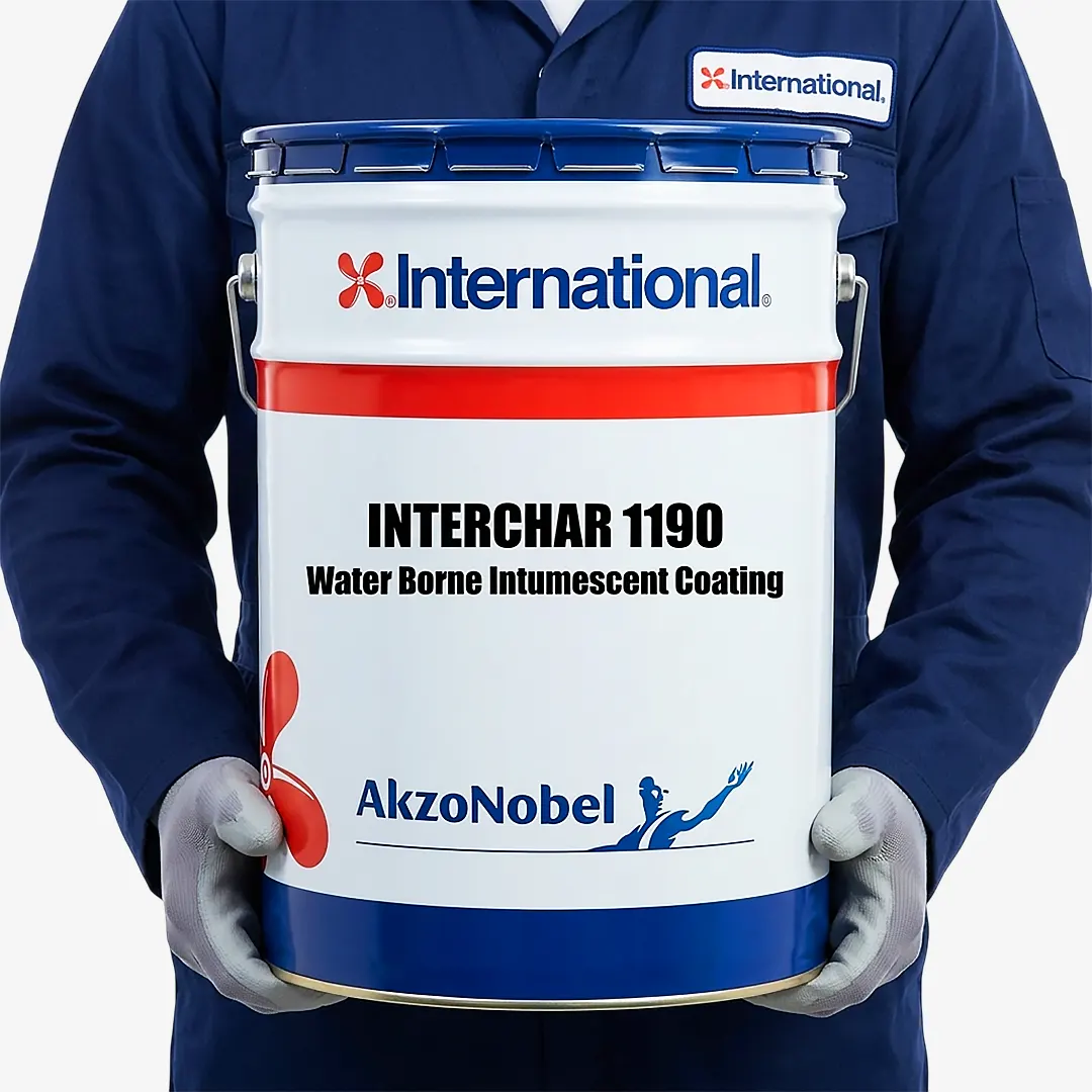 Intumescent Coating (Interchar) supplied by MENA Industrial Supplies, industrial distributor in Dubai UAE view 2