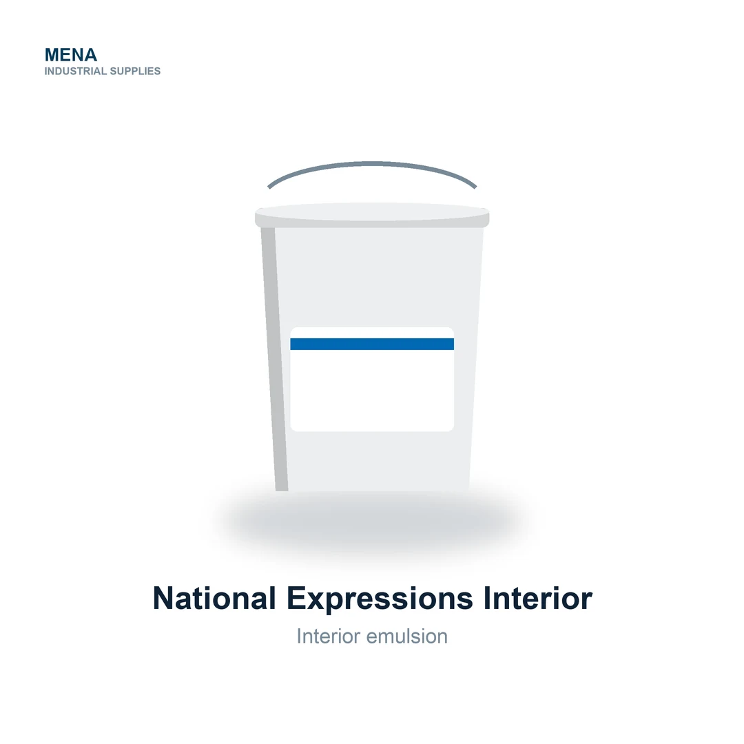 National Expressions Interior Emulsion by National Paints, supplied in Dubai by MENA Industrial Supplies