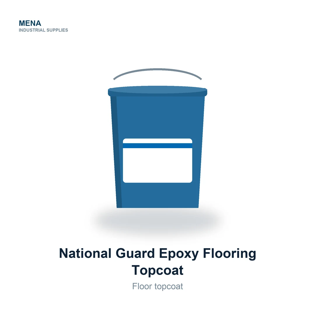 National Guard Epoxy Flooring Topcoat by National Paints, supplied in Dubai by MENA Industrial Supplies