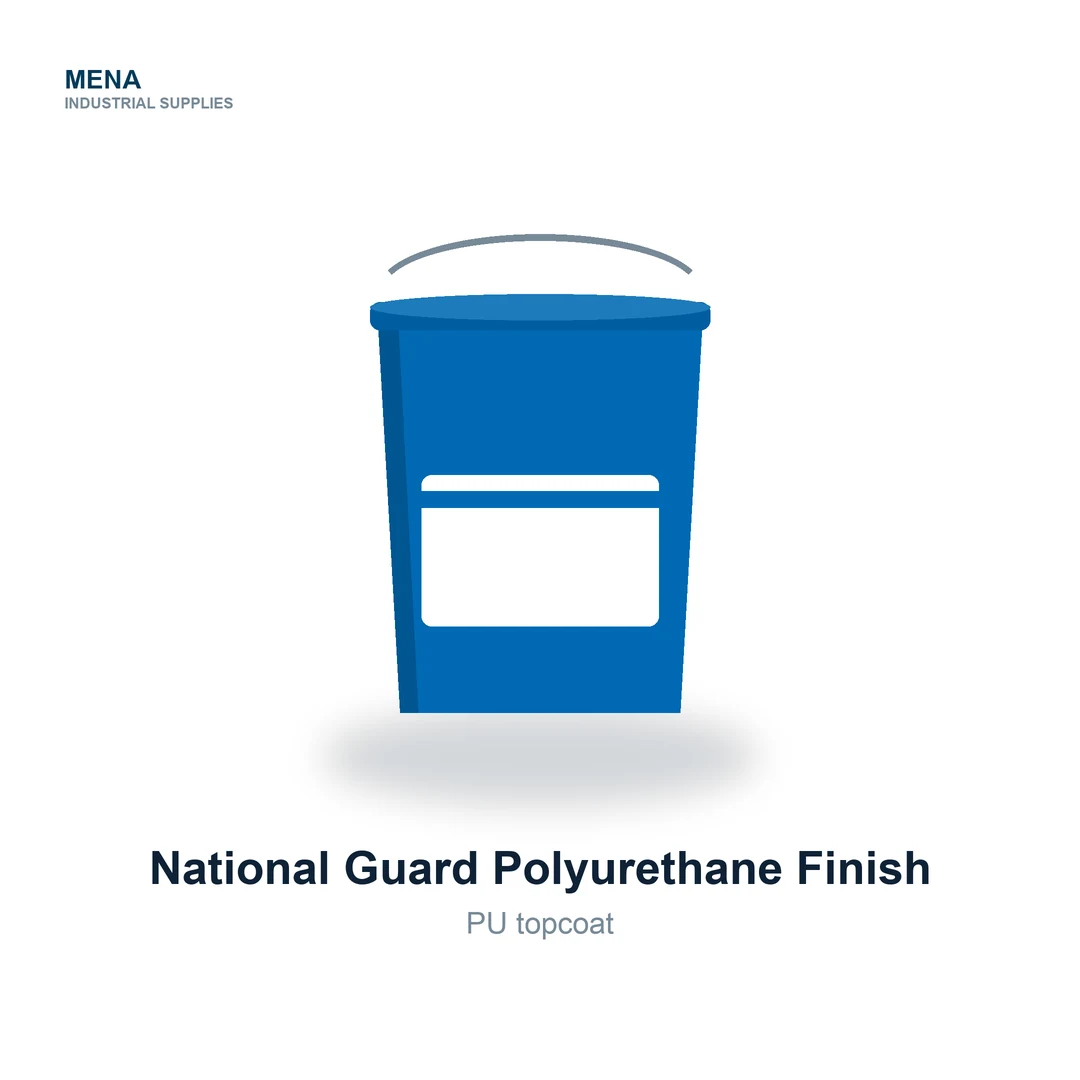 National Guard Polyurethane Finish by National Paints, supplied in Dubai by MENA Industrial Supplies