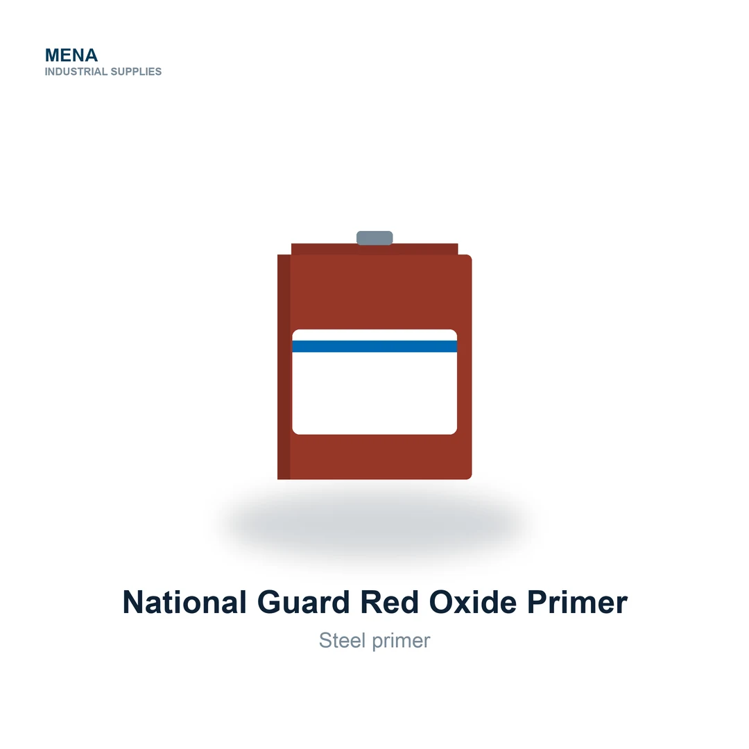 National Guard Red Oxide Primer by National Paints, supplied in Dubai by MENA Industrial Supplies